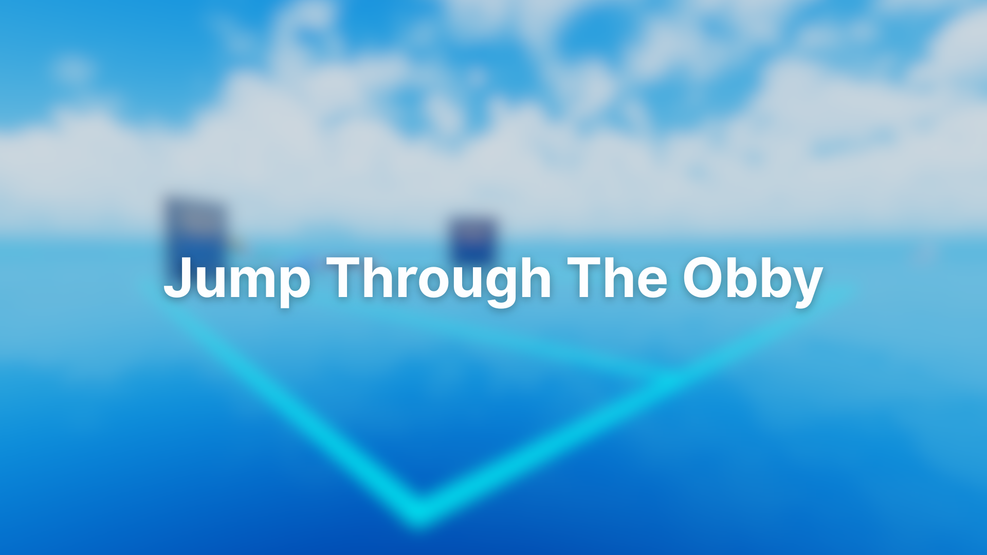 Jump Through The Obby Blurred Desktop Wallpaper